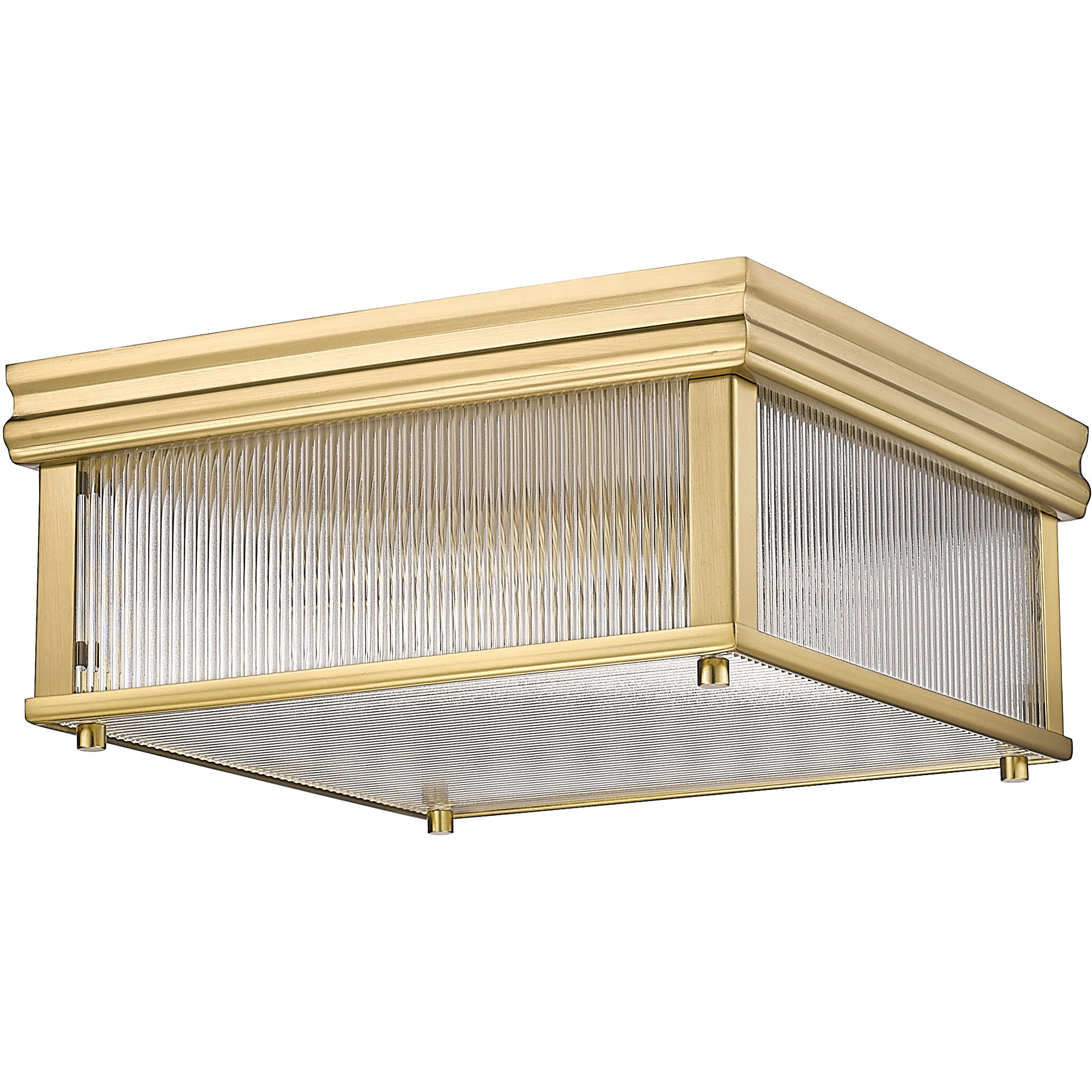 Carnaby 2 Light 13 inch Modern Gold Flush Mount Ceiling Light