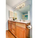 Aubrey 5 Light 40.75 inch Chrome Vanity Wall Light