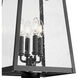 Rainer 4 Light 98 inch Black Outdoor Post Mounted Fixture in G9