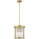 Carnaby 3 Light 10 inch Modern Gold Pendant Ceiling Light