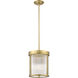 Carnaby 3 Light 10 inch Modern Gold Pendant Ceiling Light