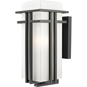 Abbey 1 Light 17 inch Outdoor Rubbed Bronze Outdoor Wall Light