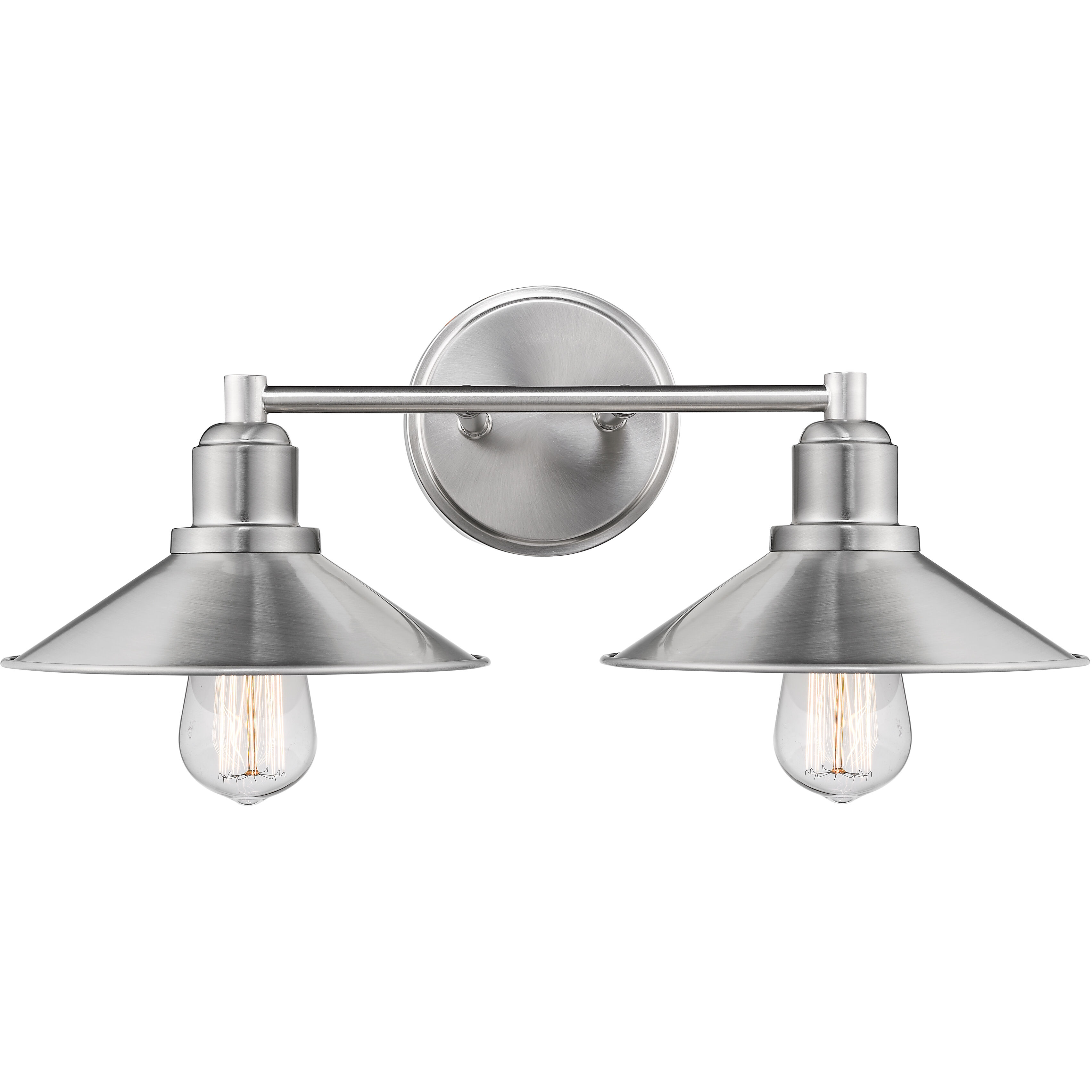 Casa 2 Light 18 inch Brushed Nickel Vanity Wall Light in Brushed Nickel Steel