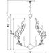 Claudine 4 Light 18 inch Modern Gold Chandelier Ceiling Light