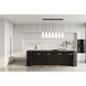 Farrell 7 Light 54 inch Matte Black Linear Chandelier Ceiling Light