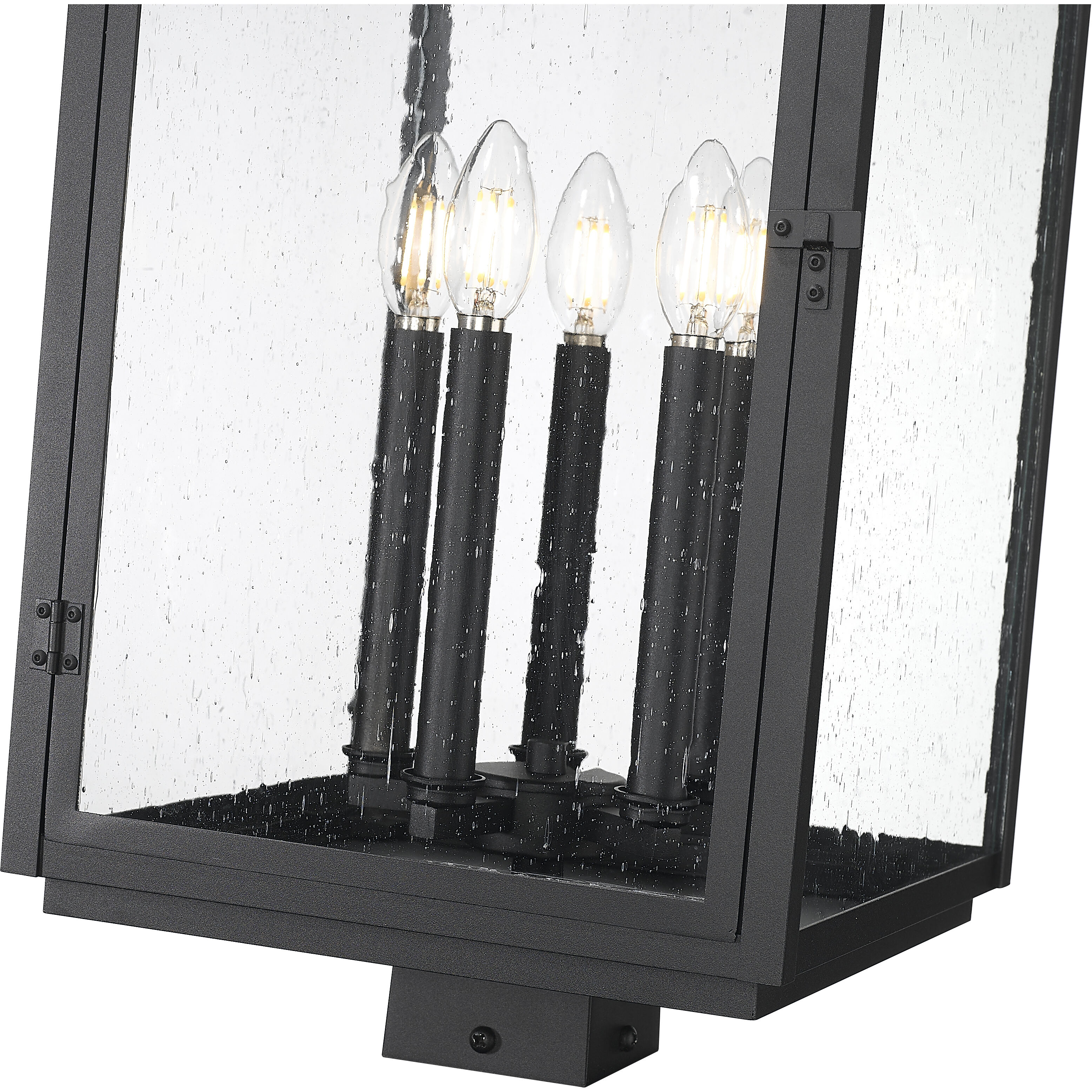 Hartwell 5 Light 25.25 inch Sand Black Outdoor Post Mount Fixture