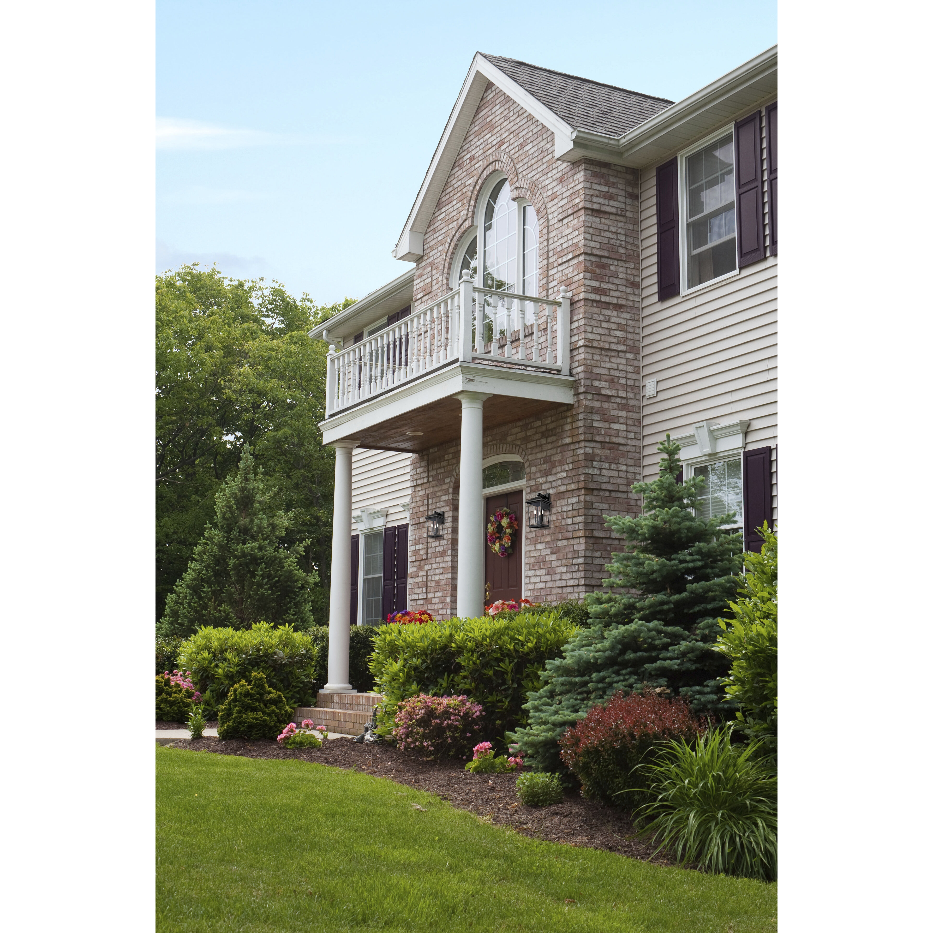 Beacon 3 Light 22.5 inch Black Outdoor Wall Light