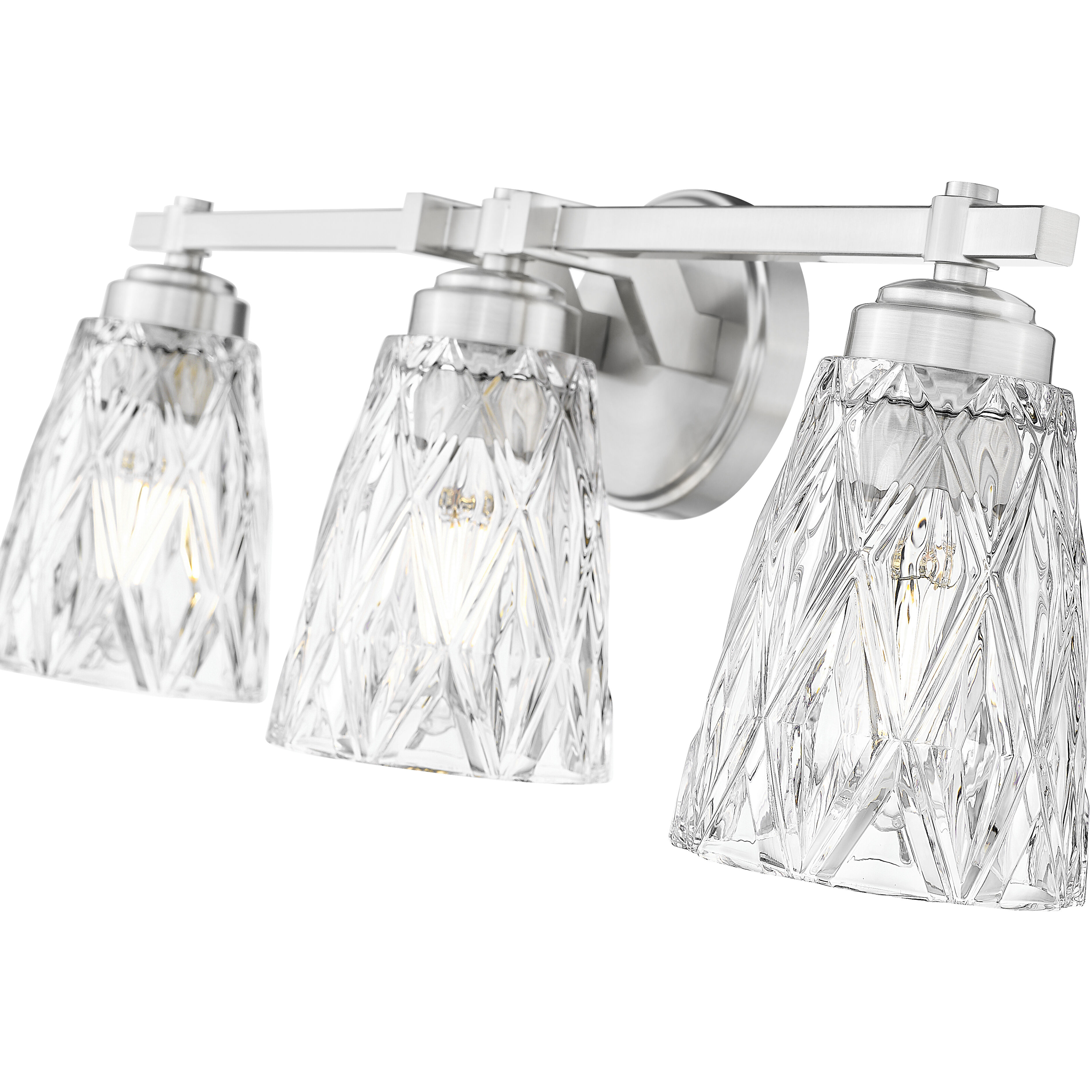 Andree Vanity Wall Light in Brushed Nickel