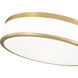 Ballord LED 16 inch Modern Gold Flush Mount Ceiling Light