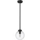 Laurent 1 Light 8 inch Black Outdoor Pendant