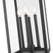 Nova 4 Light 29.5 inch Black Outdoor Pier Mounted Fixture