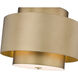 Harlech 3 Light 24.5 inch Rubbed Brass Chandelier Ceiling Light