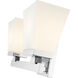 Astor 2 Light 16 inch Chrome Vanity Wall Light
