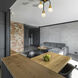 Neutra 3 Light 11.75 inch Matte Black and Foundry Brass Chandelier Ceiling Light