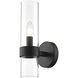 Datus 1 Light 6.5 inch Matte Black Wall Sconce Wall Light