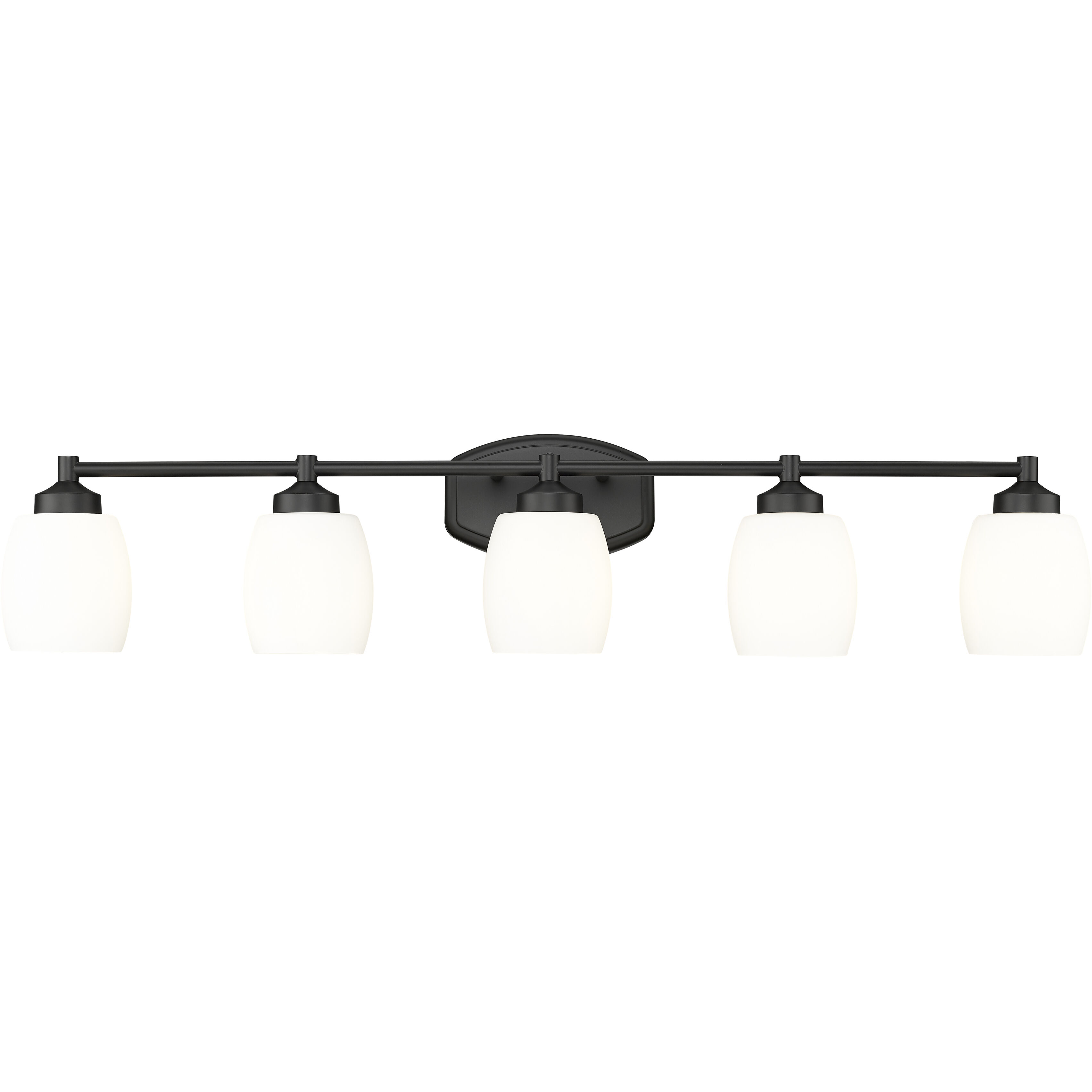 Kendrick 5 Light 39.25 inch Matte Black Bath Vanity Light Wall Light