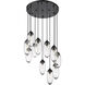 Arden 11 Light 24 inch Matte Black Chandelier Ceiling Light