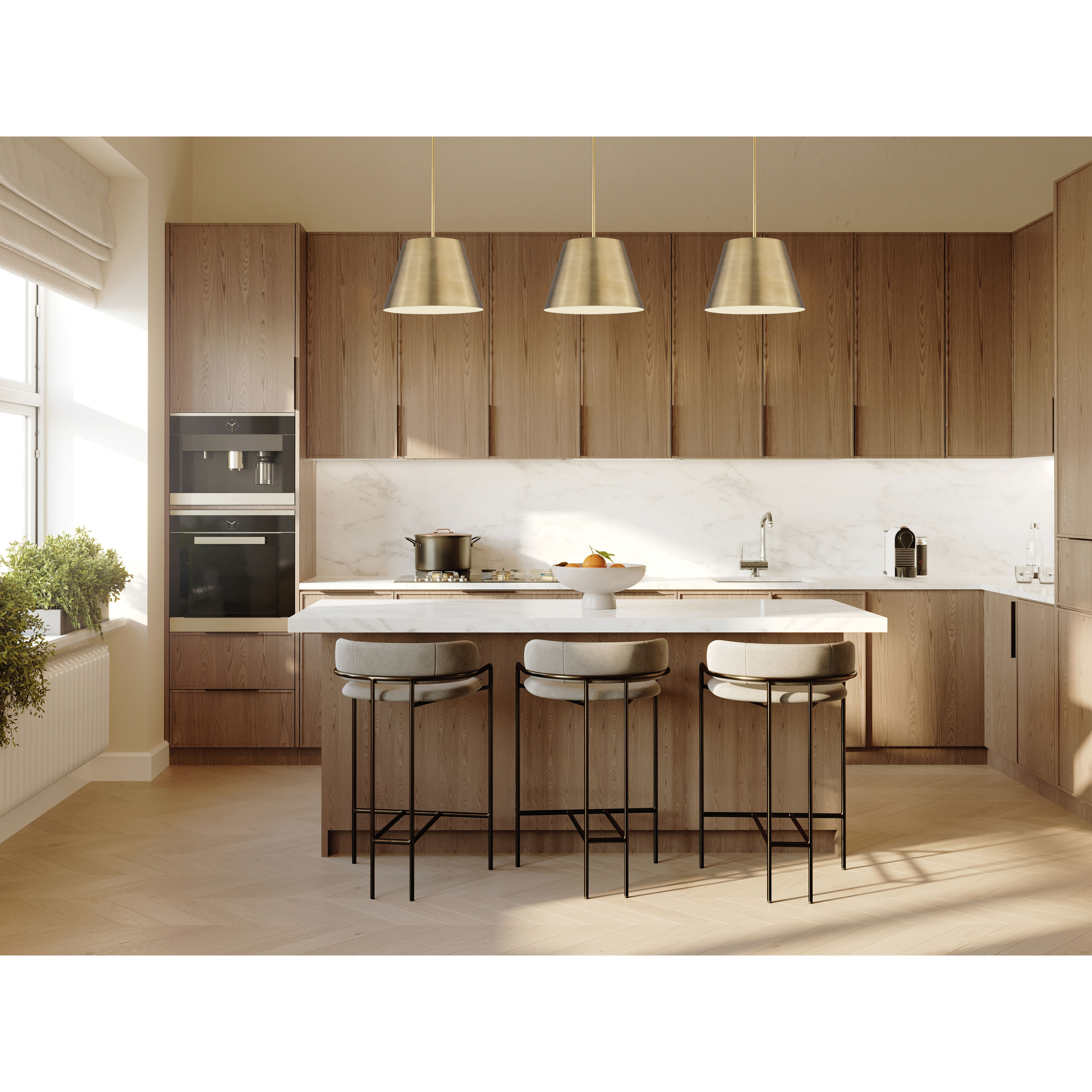 Lilly 1 Light 18 inch Rubbed Brass Pendant Ceiling Light