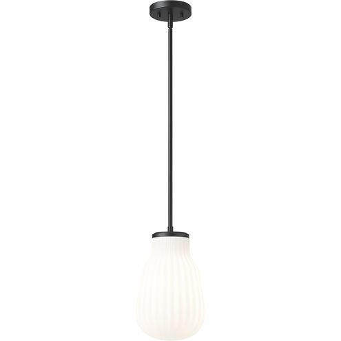 Newbury 1 Light 8 inch Matte Black Pendant Ceiling Light