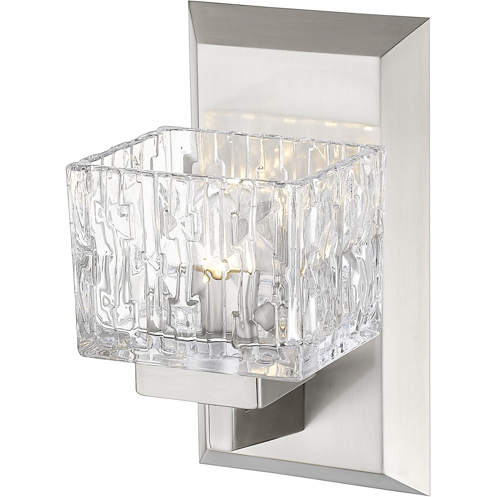 Rubicon 1 Light 4.75 inch Brushed Nickel Wall Sconce Wall Light in G9