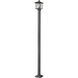 Aspen 1 Light 109.27 inch Black Outdoor Post Mounted Fixture