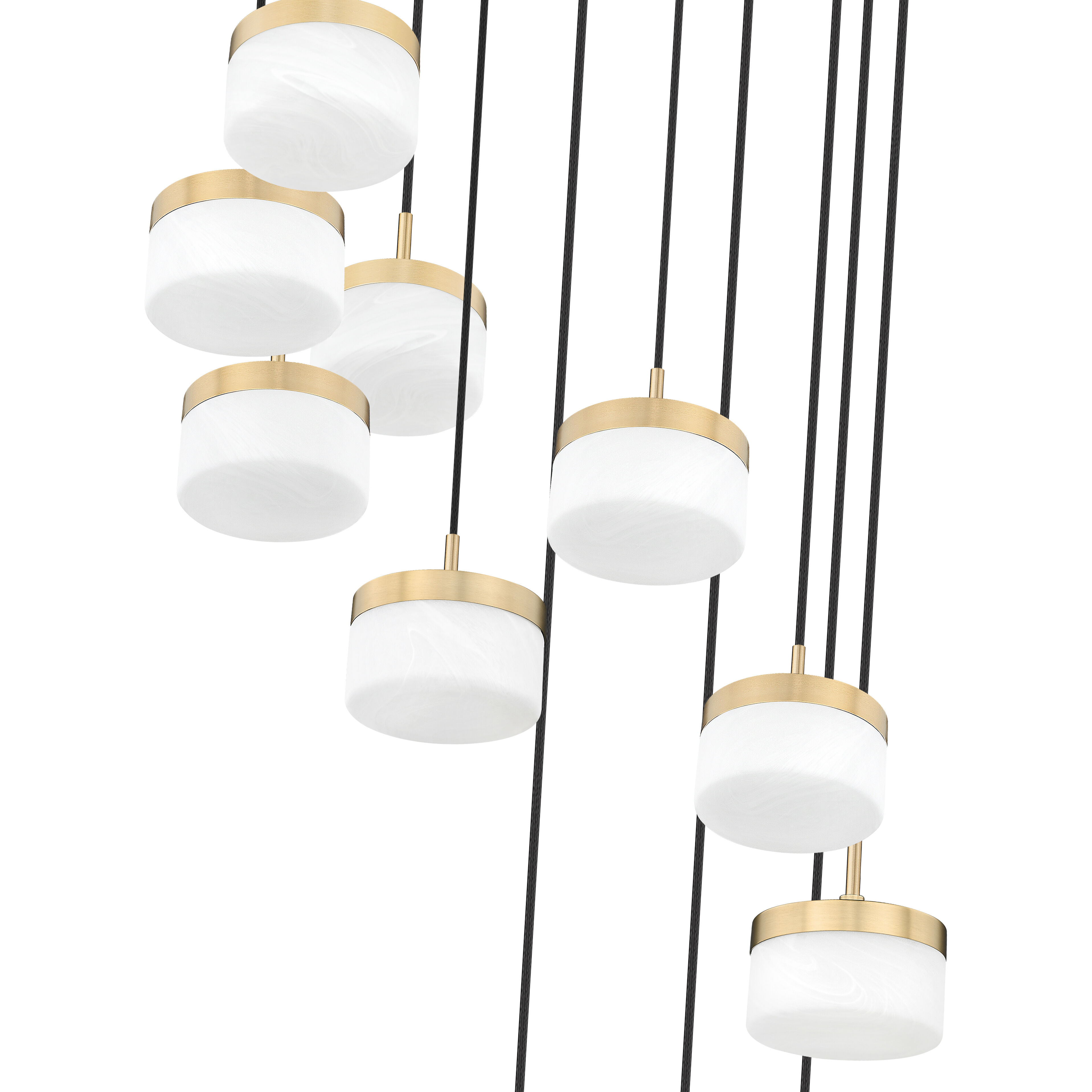 Renaud LED 28 inch Modern Gold Chandelier Ceiling Light