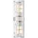 Meridian 2 Light 6 inch Brushed Nickel Wall Sconce Wall Light