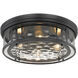 Clarion 4 Light 20.75 inch Matte Black Flush Mount Ceiling Light