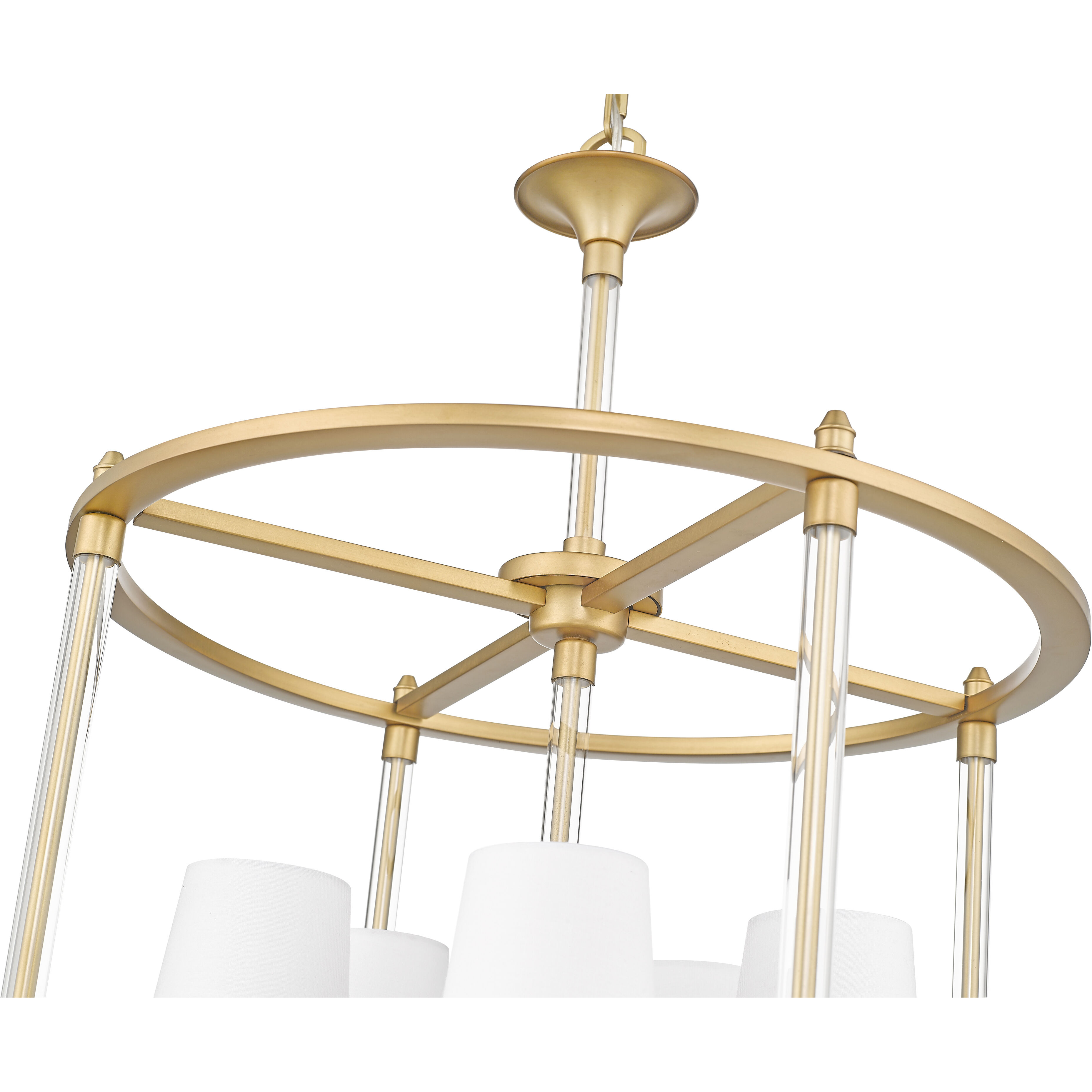 Katerina 5 Light 20 inch Rubbed Brass Chandelier Ceiling Light