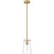 Kira 1 Light 5 inch Modern Gold Pendant Ceiling Light