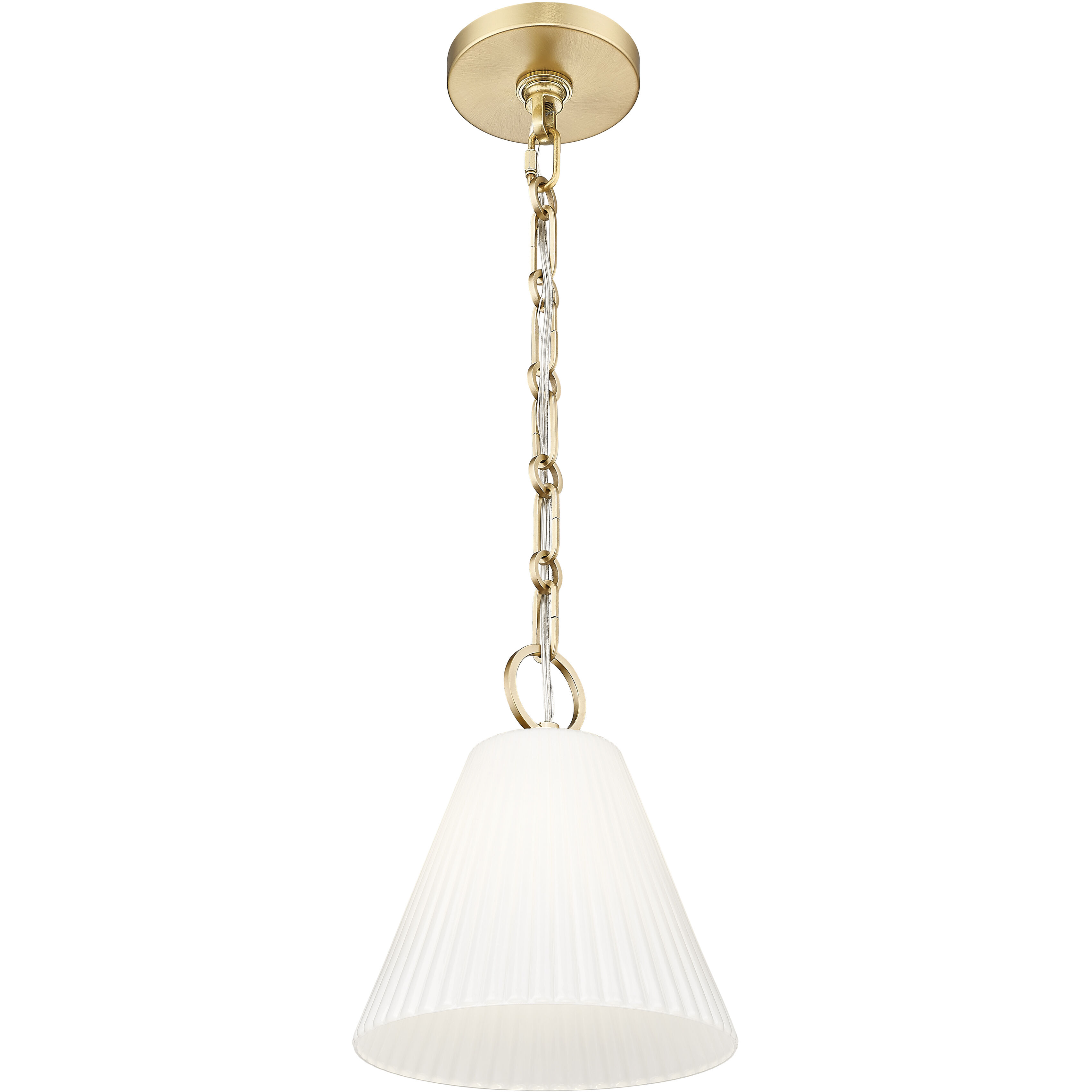 Alaric 1 Light 10 inch Modern Gold Pendant Ceiling Light