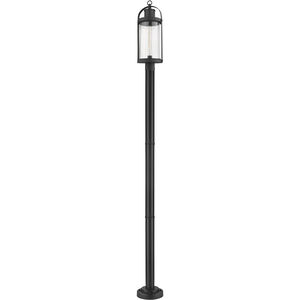 Roundhouse 1 Light 98.5 inch Black Outdoor Post Mounted Fixture in 17.75