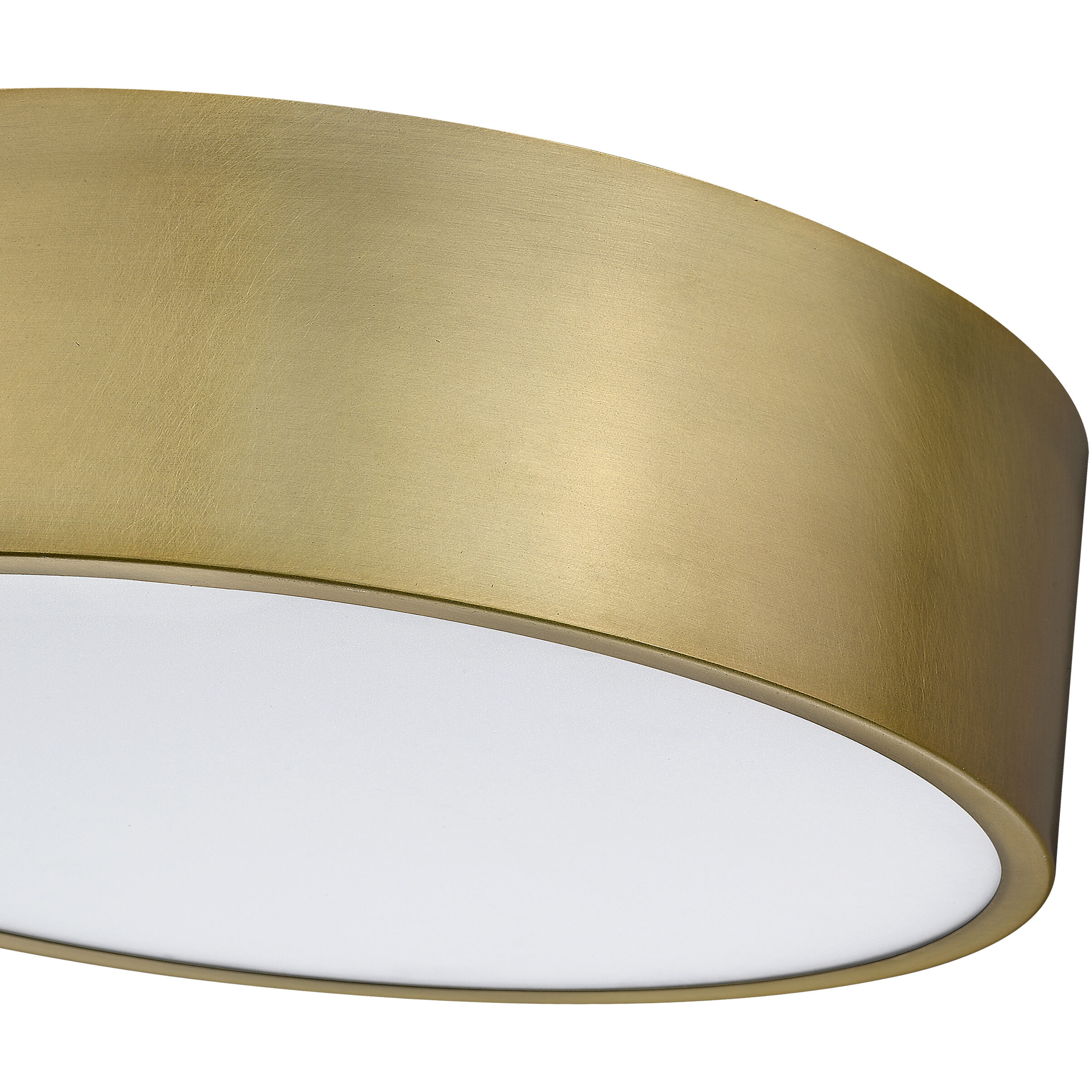 Harley 4 Light 20 inch Rubbed Brass Flush Mount Ceiling Light