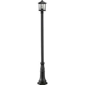 Portland 1 Light 109.75 inch Black Outdoor Post Mounted Fixture