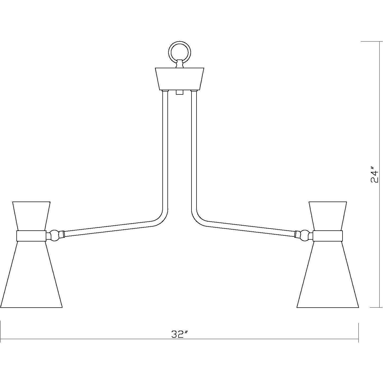 Soriano 9 Light 32 inch Matte Black and Brushed Nickel Chandelier Ceiling Light