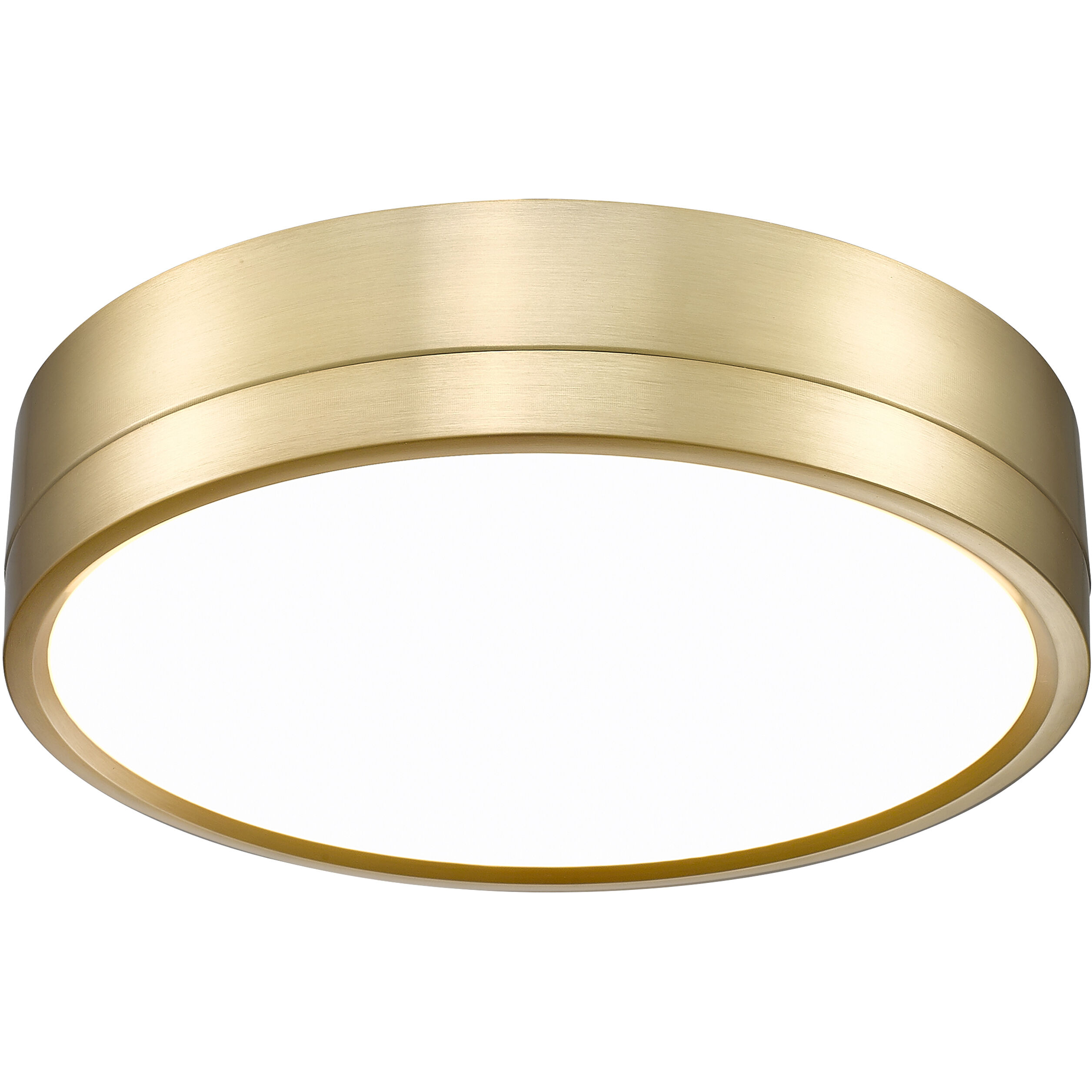 Algar LED 12 inch Modern Gold Flush Mount Ceiling Light