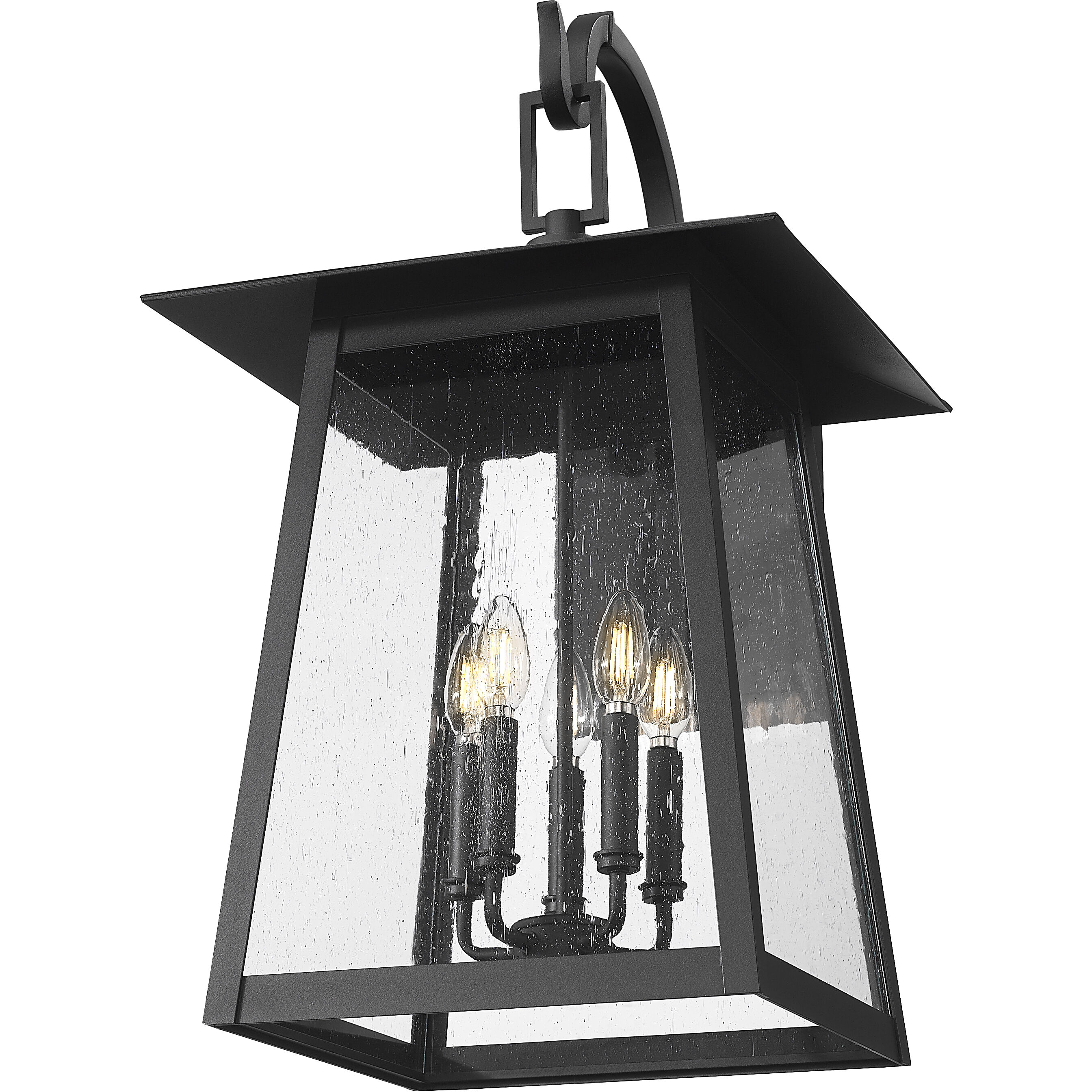 Rainer Outdoor Wall Light in Black, G9