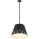Katie 1 Light 18 inch Matte Black Chandelier Ceiling Light
