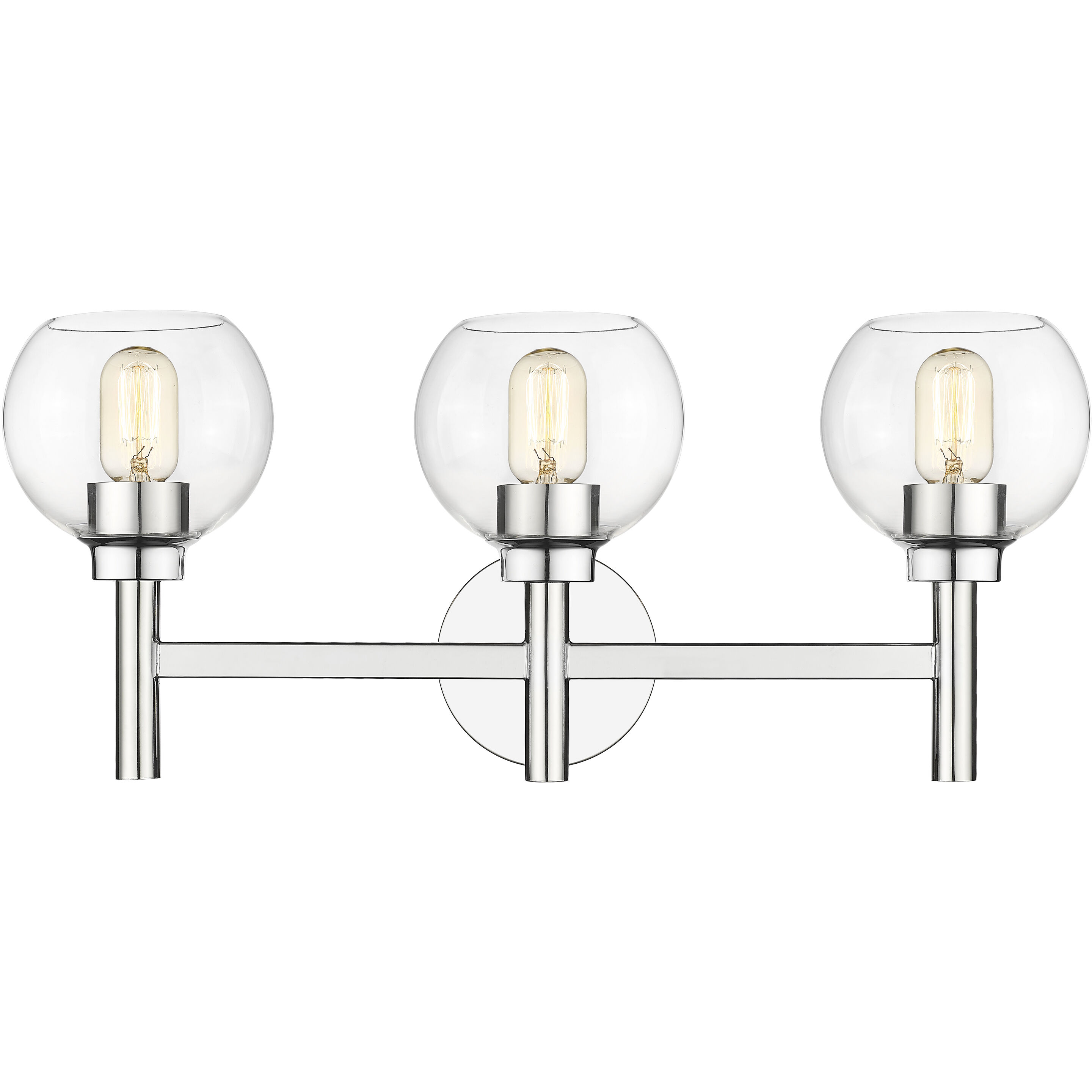 Sutton 3 Light 23.75 inch Chrome Vanity Wall Light