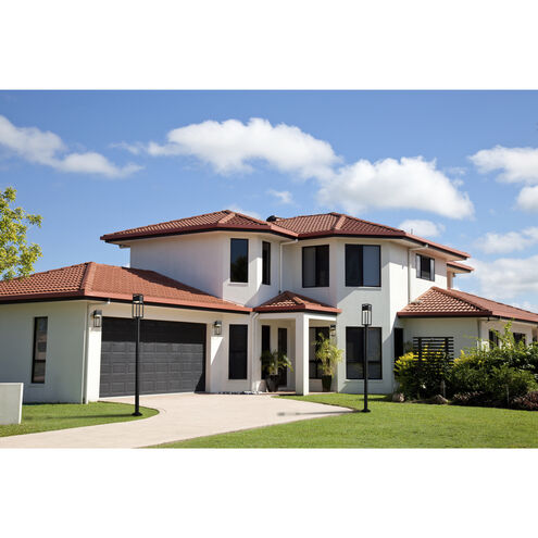 Barwick LED 95 inch Black Outdoor Post Mounted Fixture