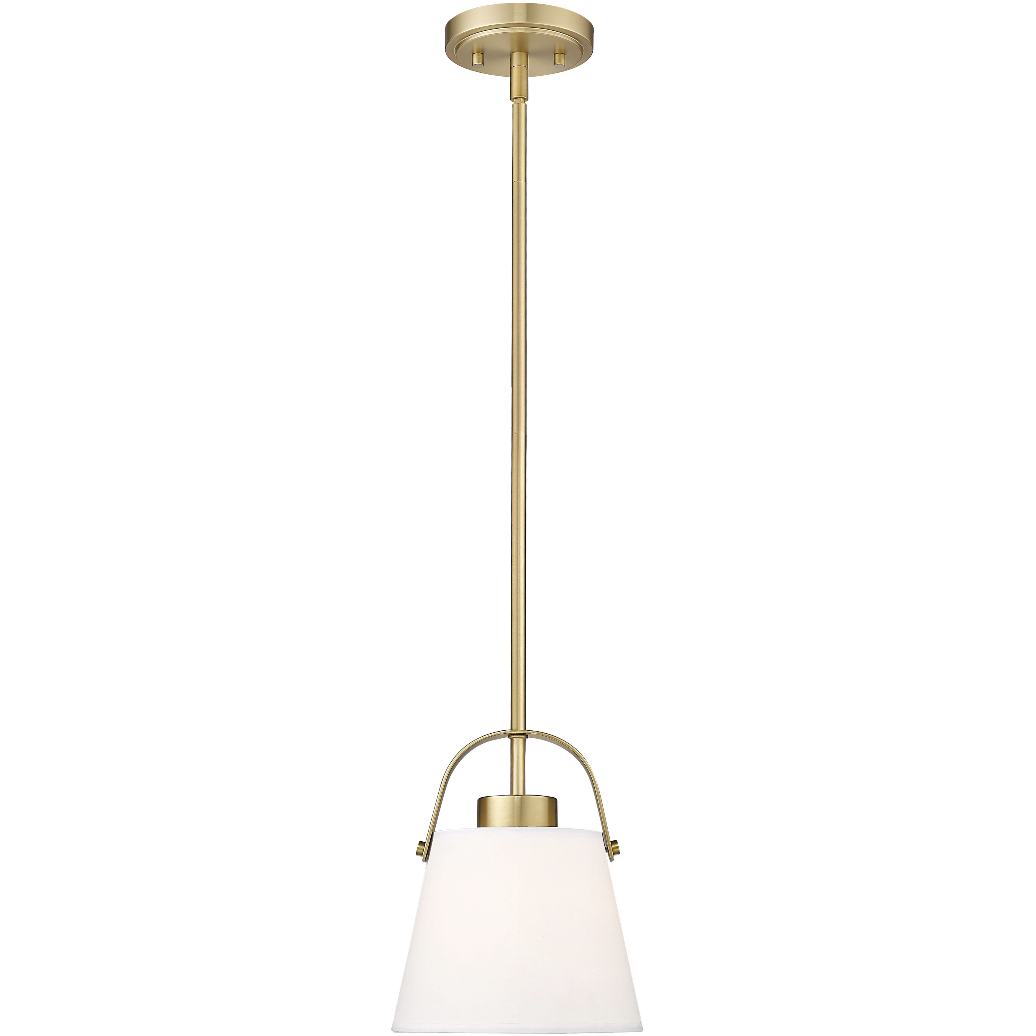 Z-Studio 1 Light 8 inch Heritage Brass Pendant Ceiling Light