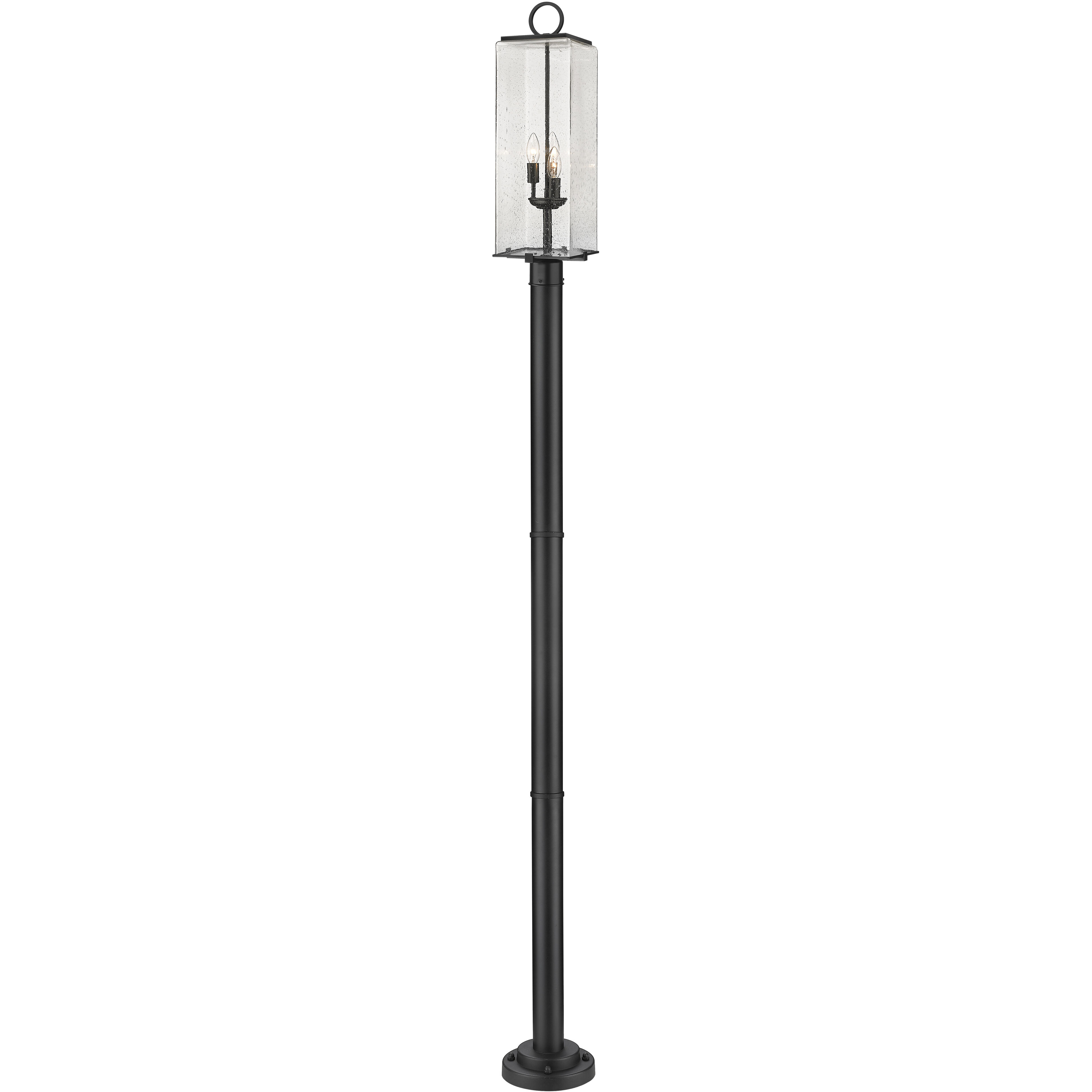 Sana 3 Light 100.25 inch Black Outdoor Post Mounted Fixture