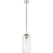 Monty 1 Light 5.25 inch Brushed Nickel Pendant Ceiling Light