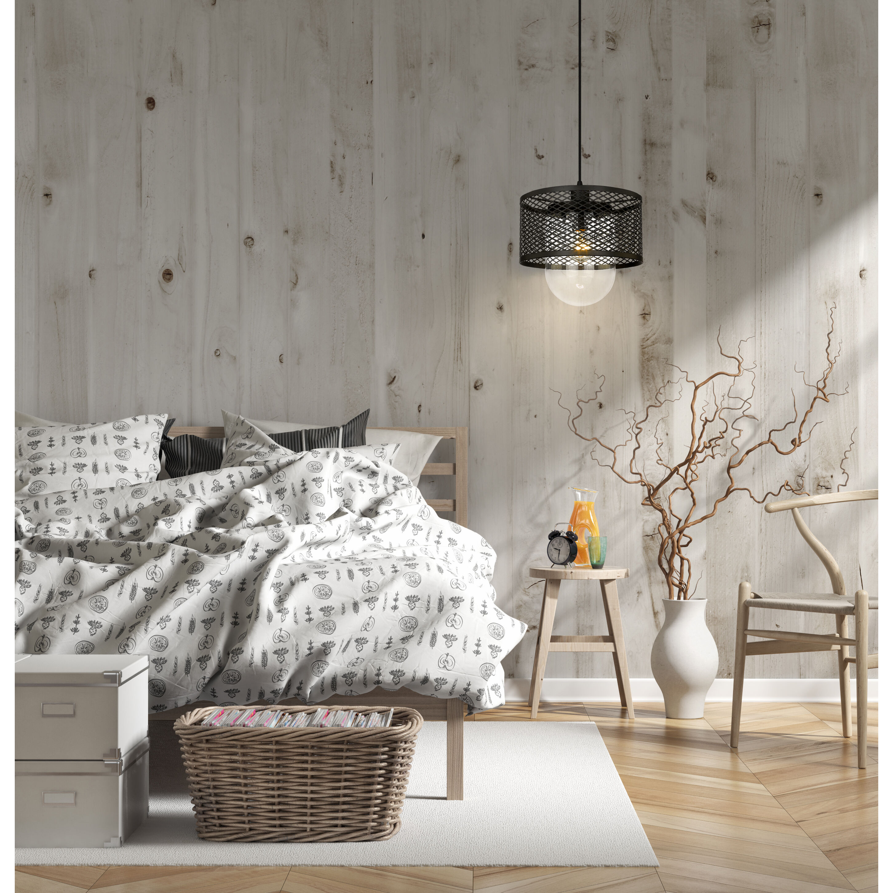 Kipton 1 Light 11 inch Matte Black Pendant Ceiling Light