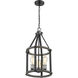 Kirkland 3 Light 12 inch Ashen Barnboard Pendant Ceiling Light