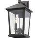 Beacon 2 Light 15 inch Oil Rubbed Bronze Outdoor Wall Light