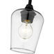 Joliet 1 Light 5.5 inch Matte Black Pendant Ceiling Light