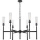 Esme 6 Light 38 inch Matte Black Chandelier Ceiling Light