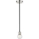 Neutra 1 Light 6 inch Matte Black and Polished Nickel Pendant Ceiling Light