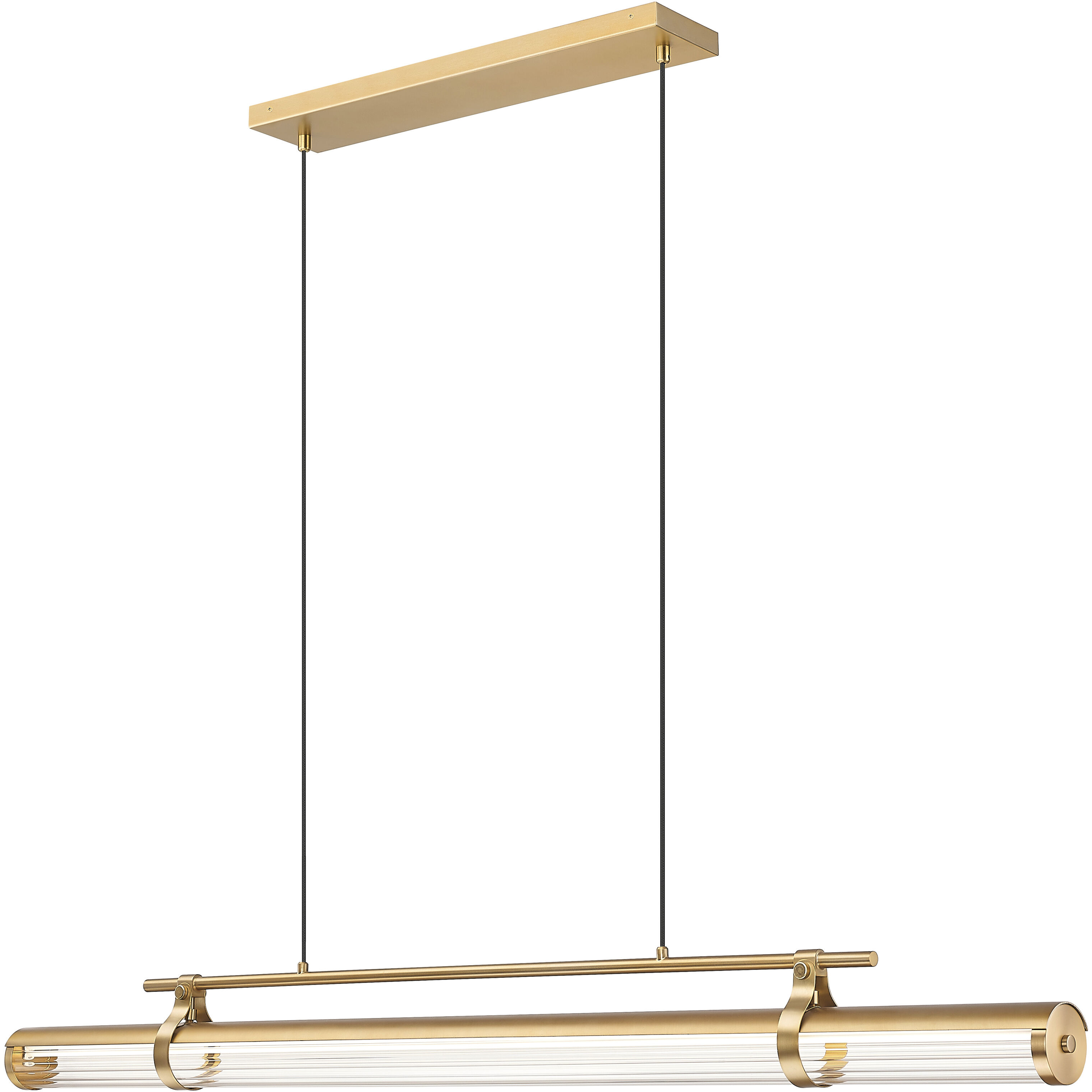 Benoit LED 56 inch Modern Gold Billiard Light Ceiling Light